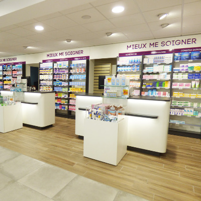 agencement d'un transfert de pharmacie