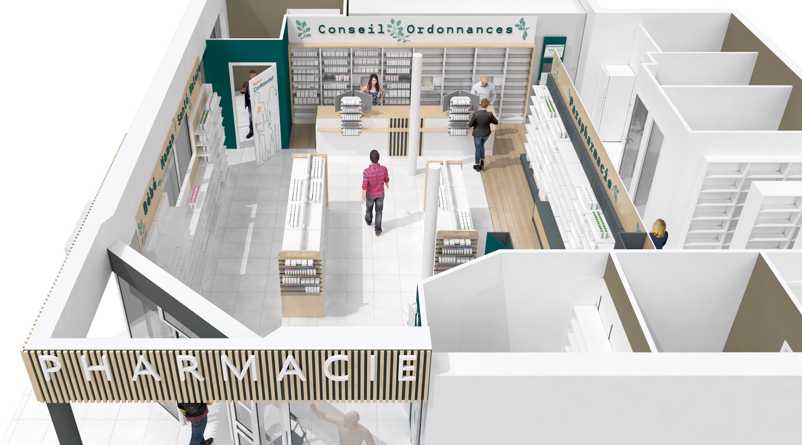 Transformation de pharmacie en Mayenne