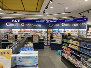 Pharmacie digitalisée avec un écran digital