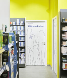 Cabine de téléconsultation pharmacie