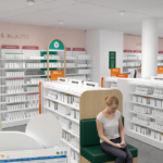 Aménagement officine : agrandissement en cours pour la pharmacie Boulevard Camus à Angers